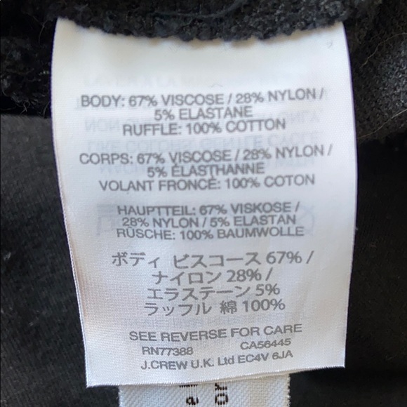 J Crew Velvet Peplum Top - Picture 5 of 5